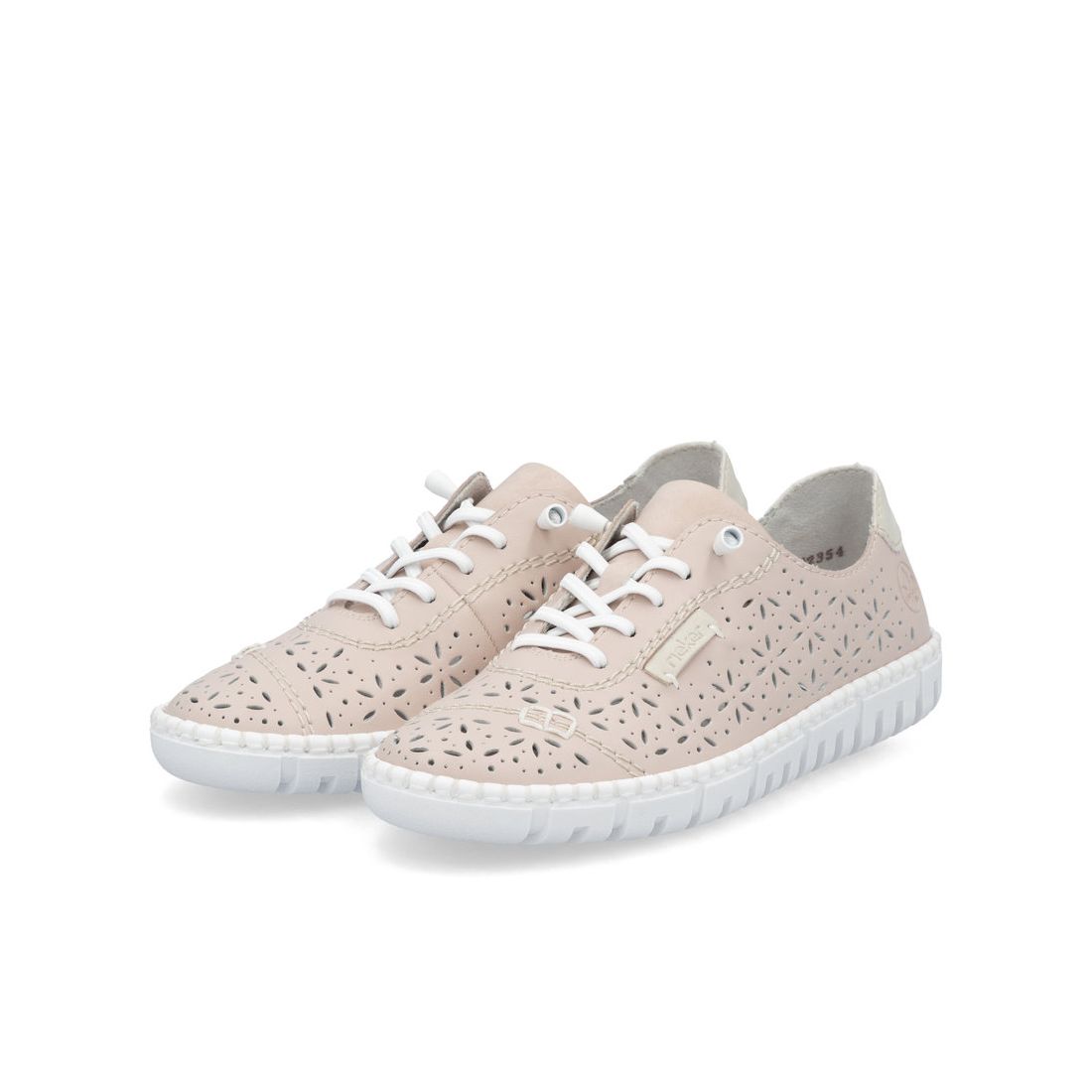 detail Dámské kožené tenisky Rieker M2354-31 růžová