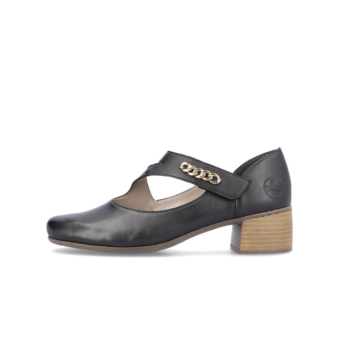 detail Dámské kožené lodičky Rieker 41698-00 černá