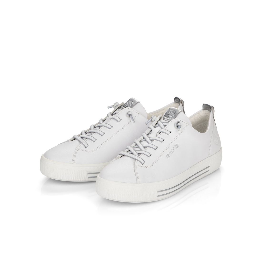 detail Dámské kožené tenisky Remonte D0913-80 bílá