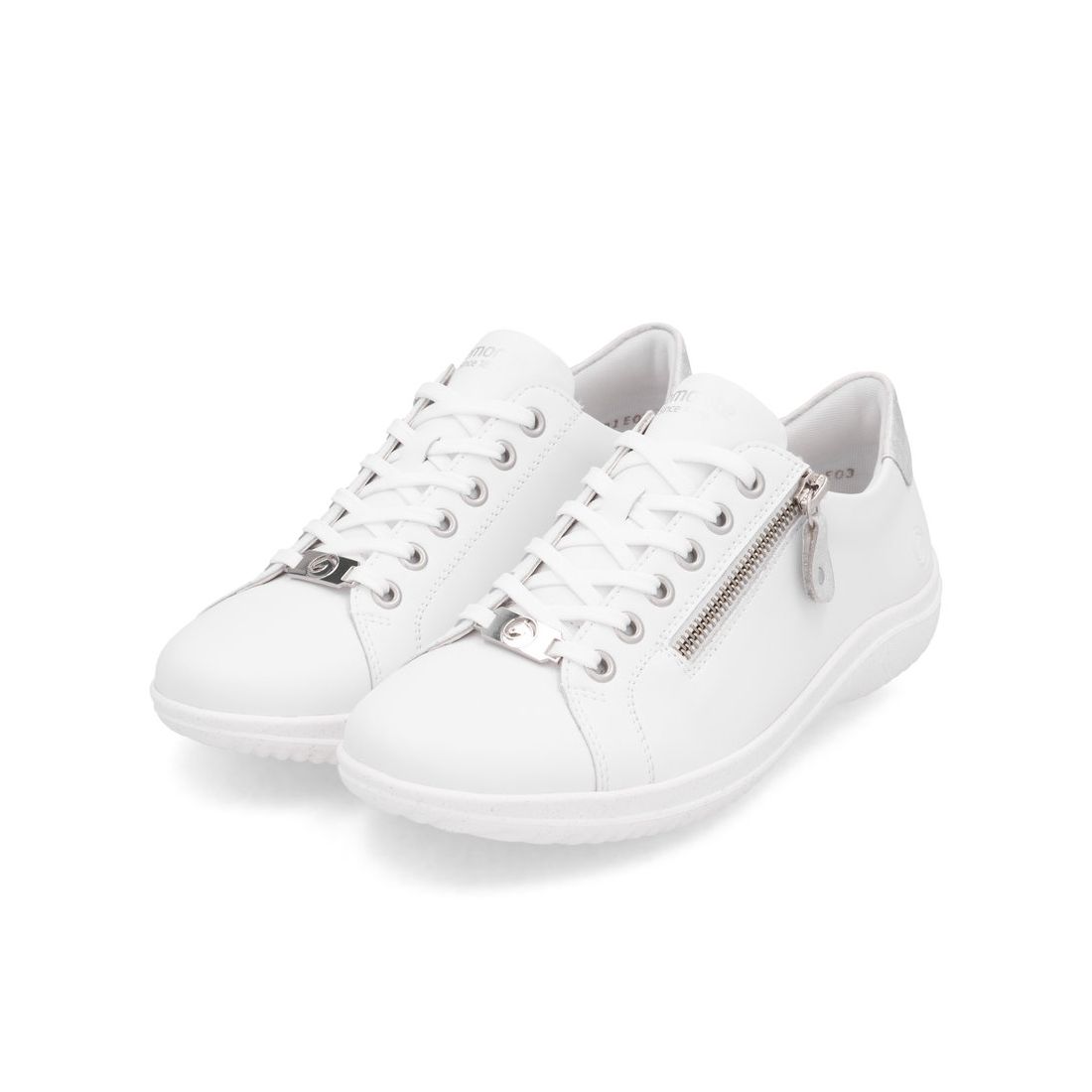 detail Dámské kožené tenisky Remonte D1E03-80 bílá
