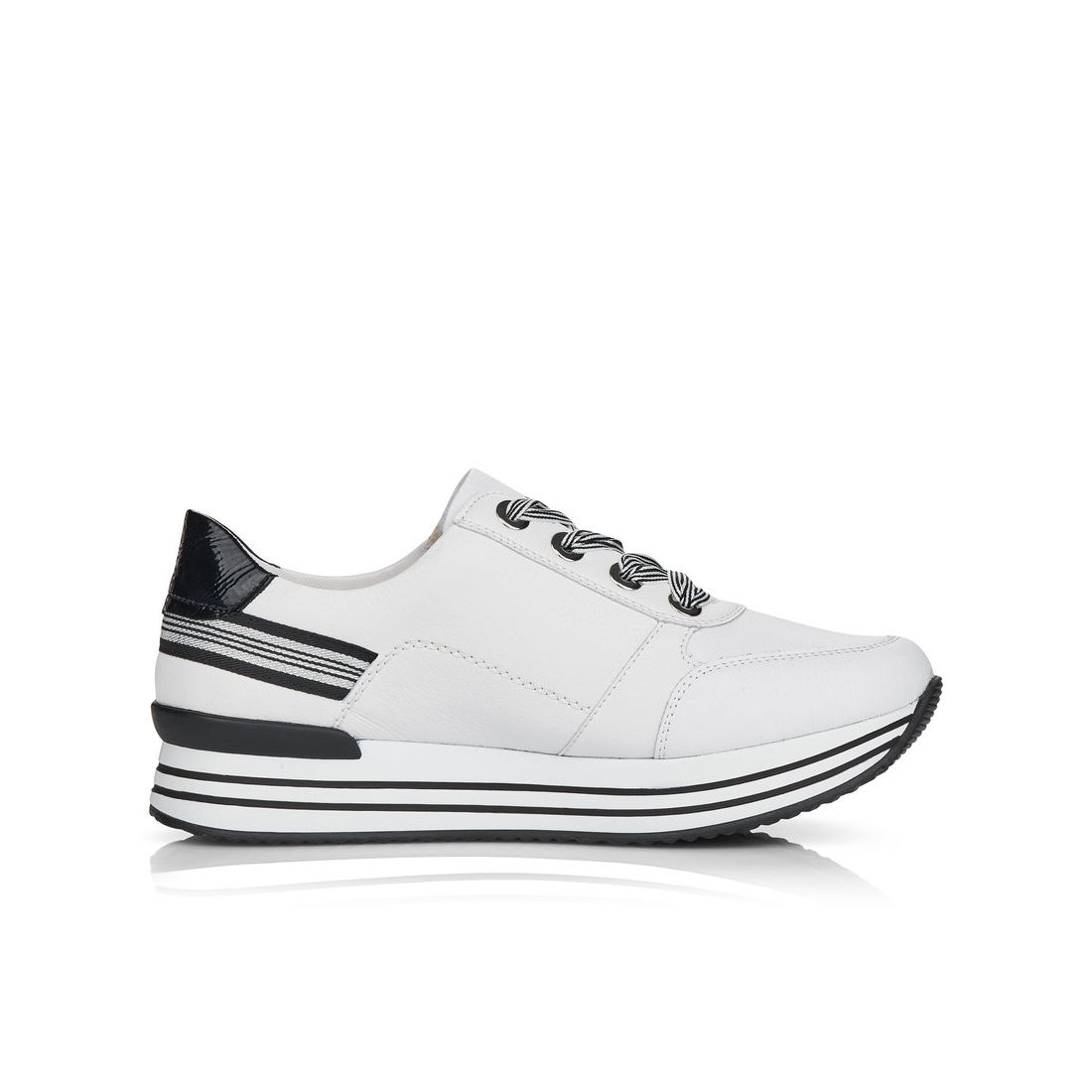 detail Dámské kožené tenisky Remonte D1312-80 bílá