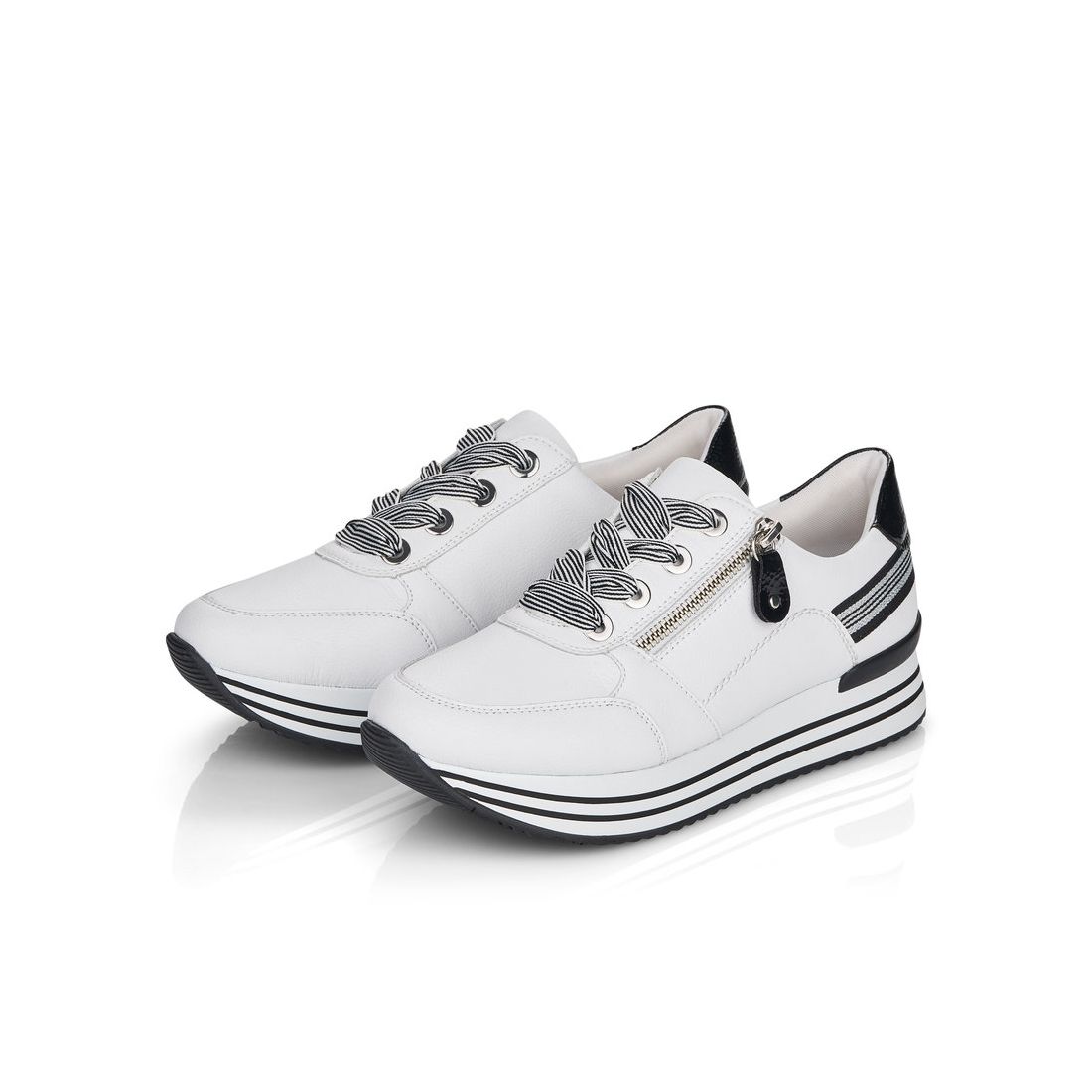 detail Dámské kožené tenisky Remonte D1312-80 bílá