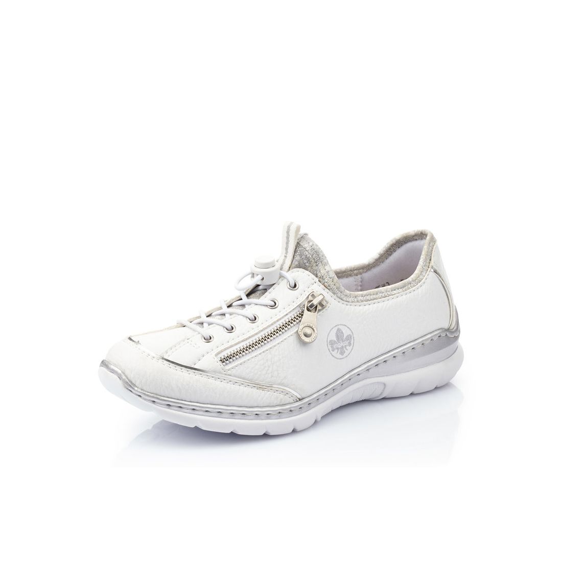 detail Dámské kožené tenisky Rieker L32P2-80 bílá