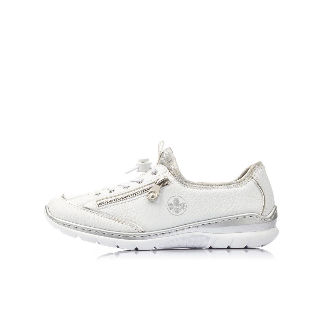 detail Dámské kožené tenisky Rieker L32P2-80 bílá