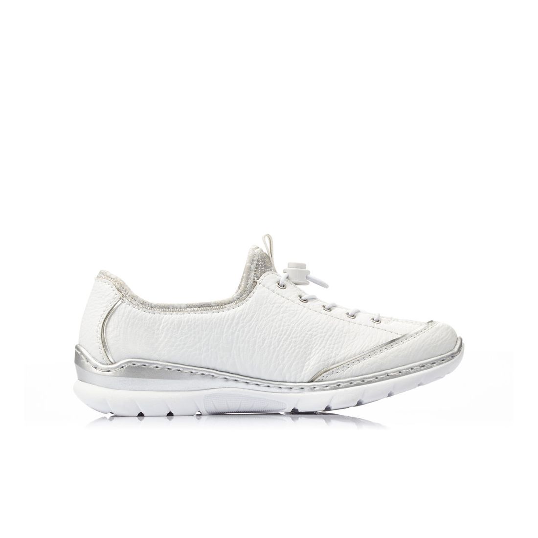 detail Dámské kožené tenisky Rieker L32P2-80 bílá