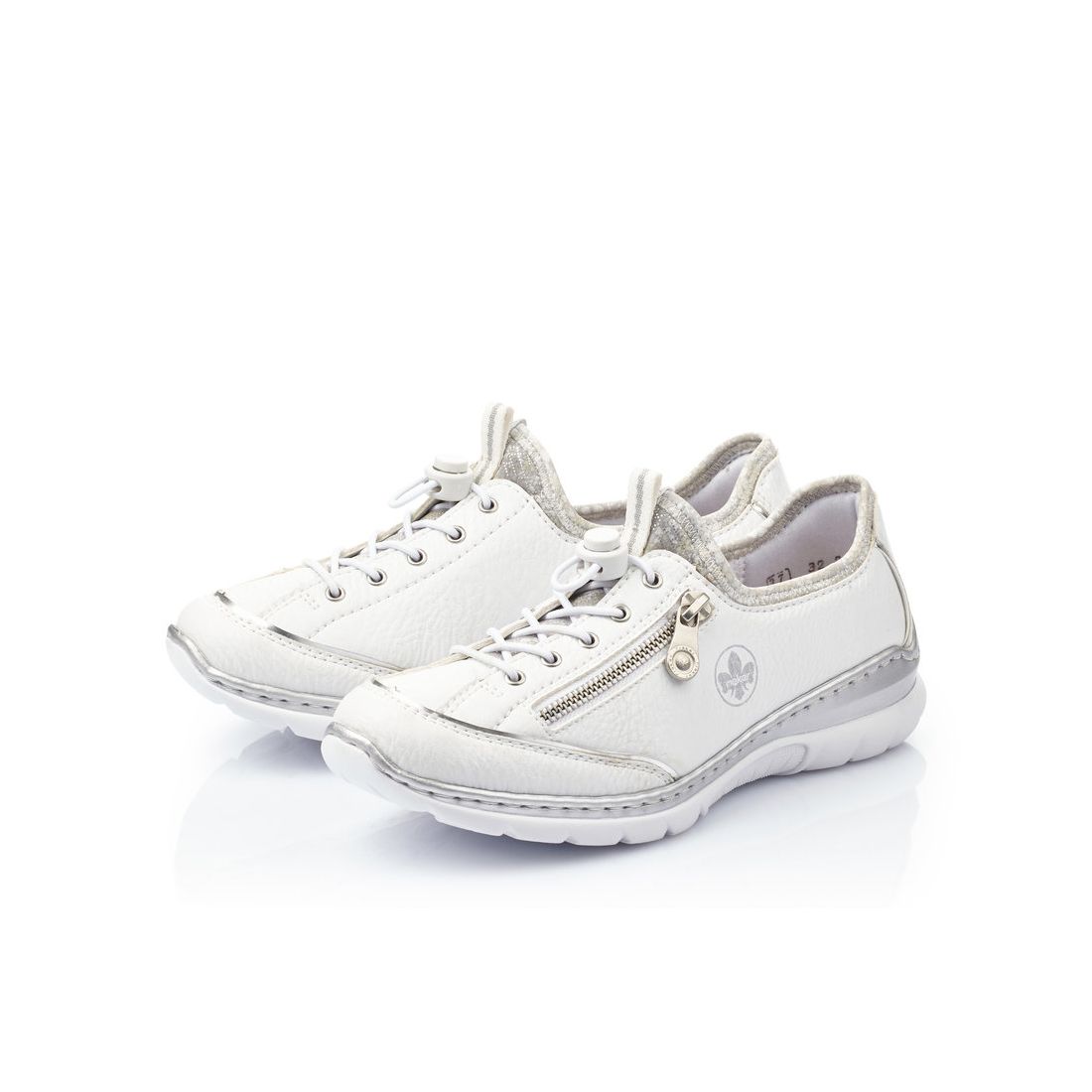 detail Dámské kožené tenisky Rieker L32P2-80 bílá