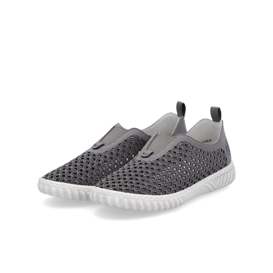 detail Dámské mokasíny Rieker N0965-43 šedá