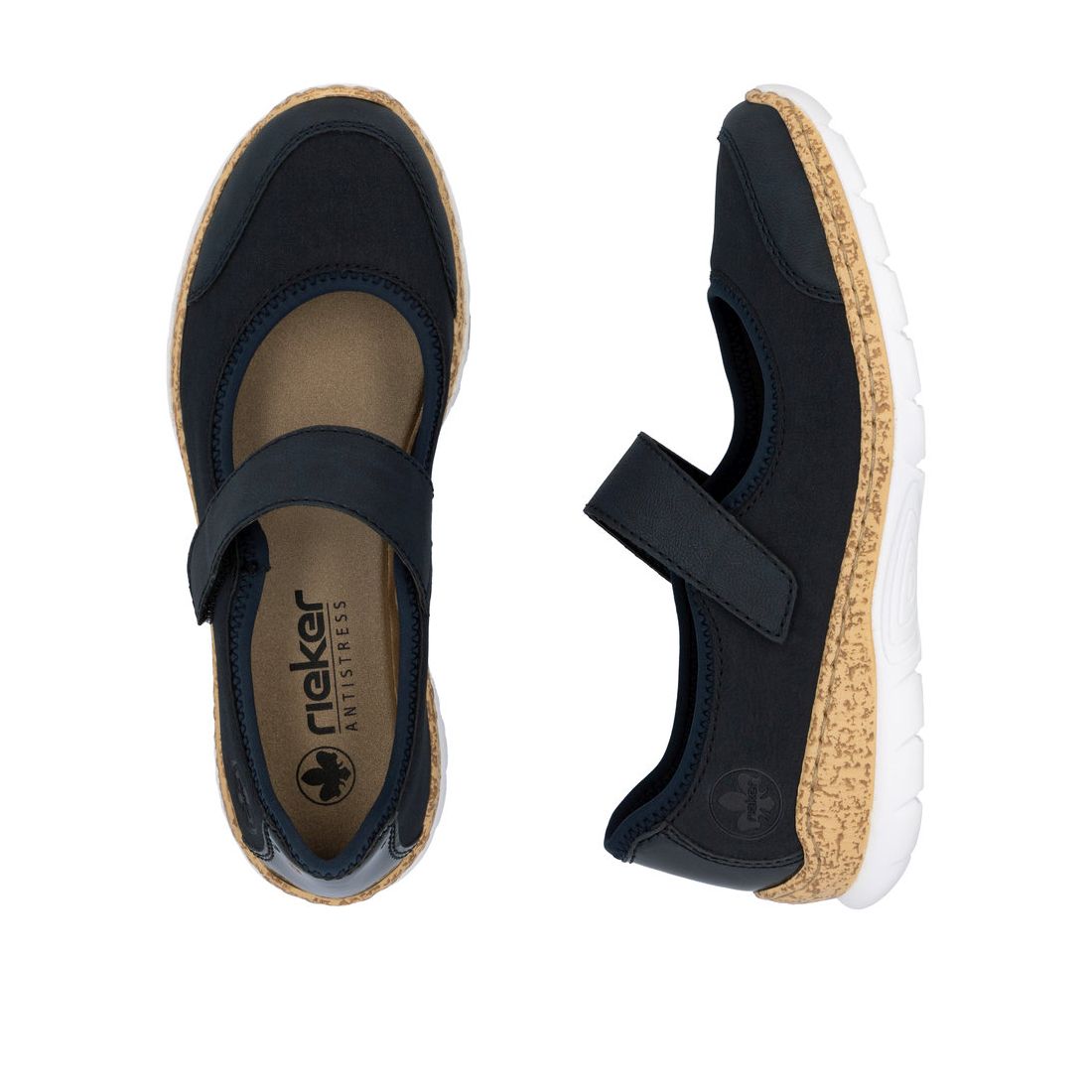 detail Dámské baleríny Rieker N42B0-14 modrá