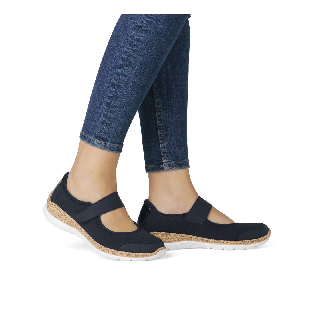 detail Dámské baleríny Rieker N42B0-14 modrá