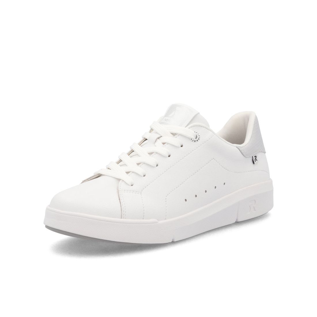 detail Dámské kožené tenisky Rieker Revolution 41902-80 bílá