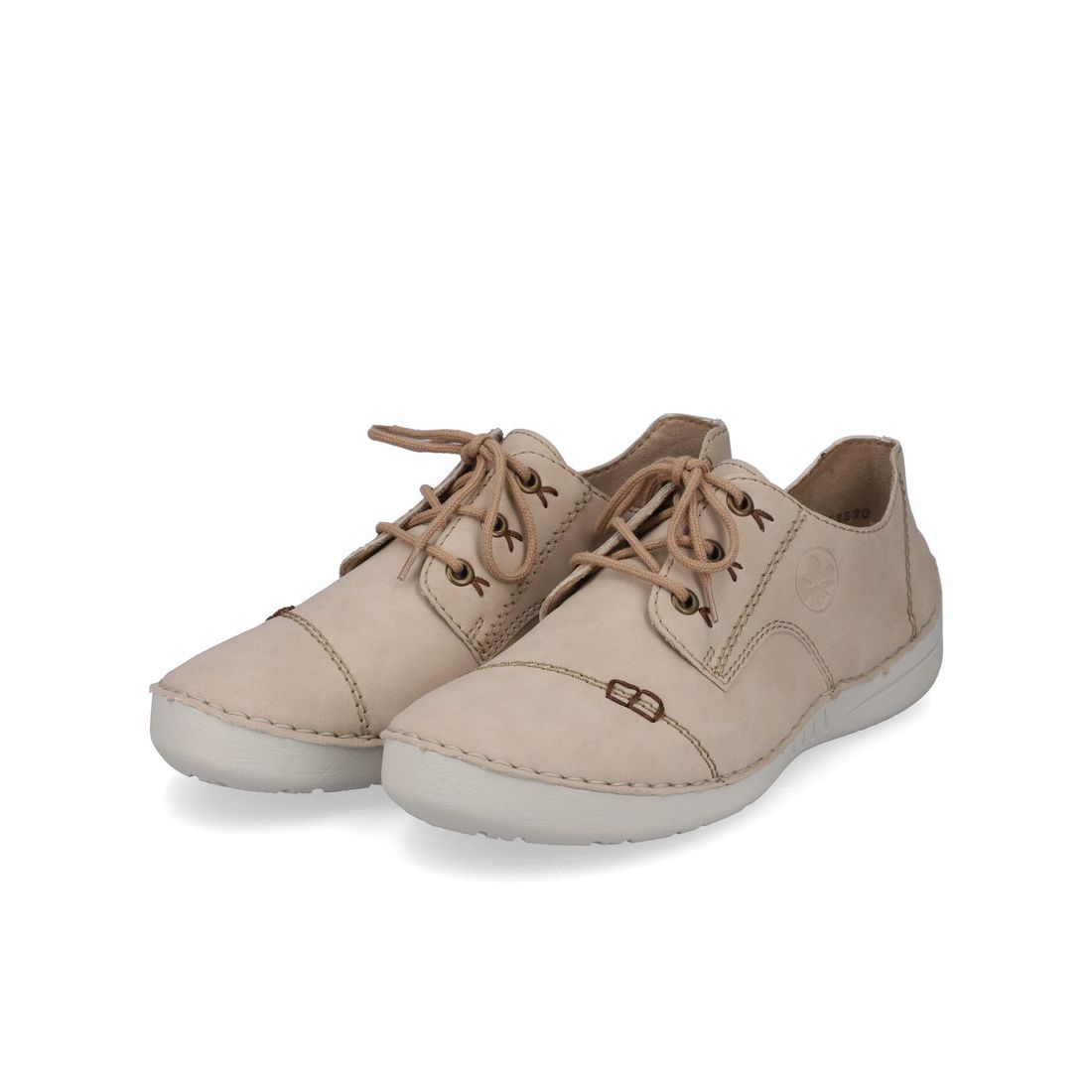 detail Dámské kožené polobotky Rieker 52520-62 béžová