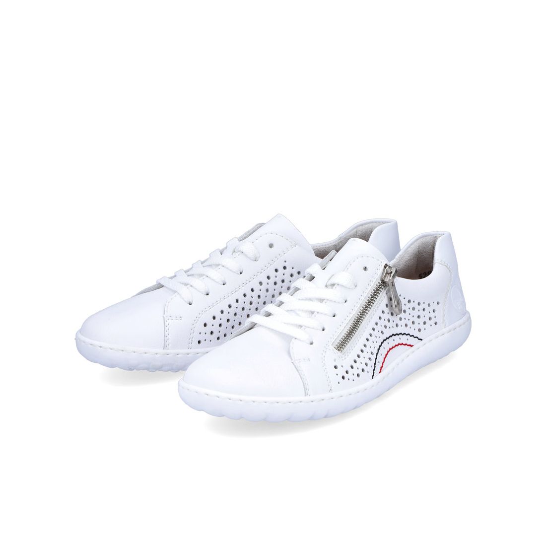 detail Dámské kožené tenisky Rieker 52824-80 bílá