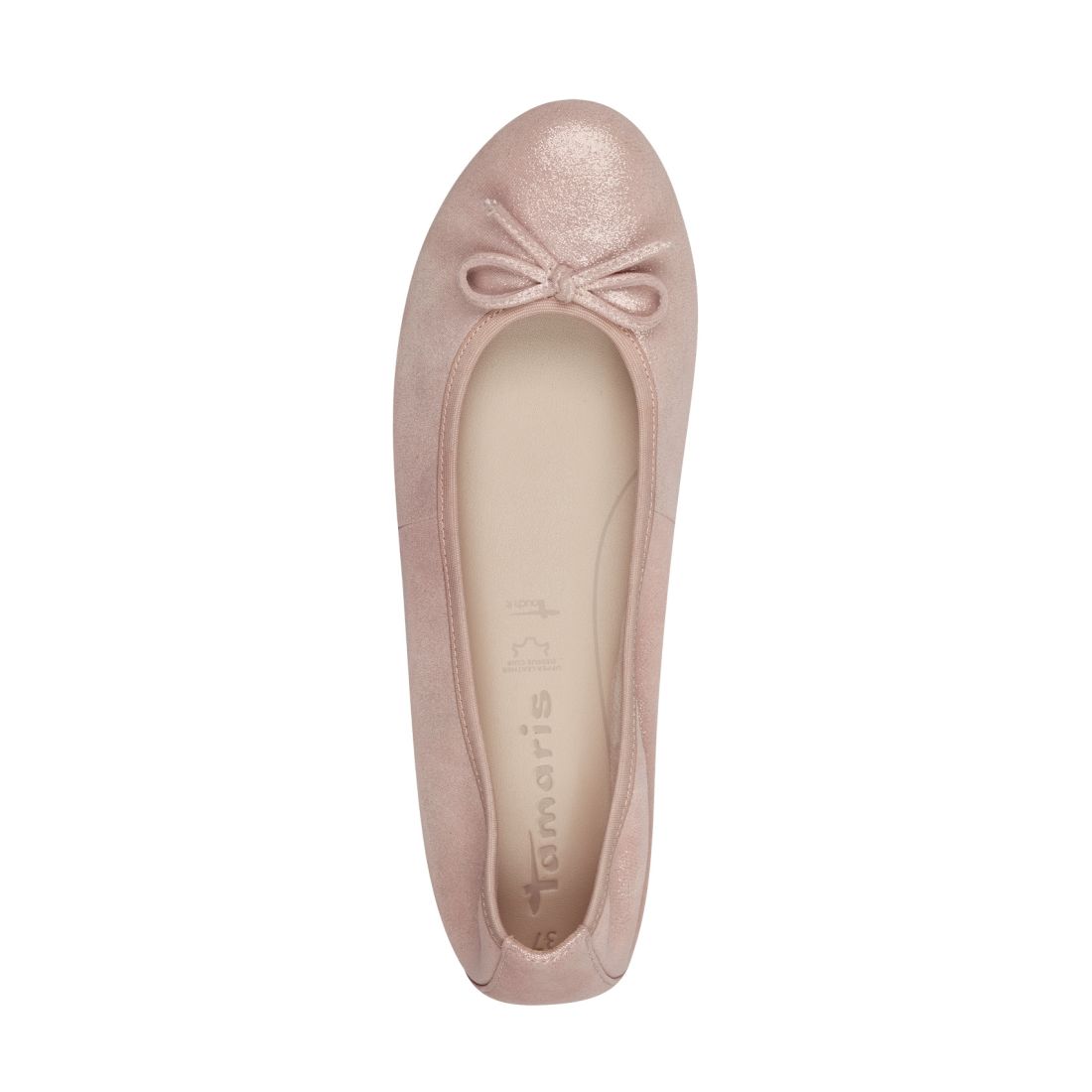 detail Dámské kožené baleríny Tamaris 22116-41 593 růžová