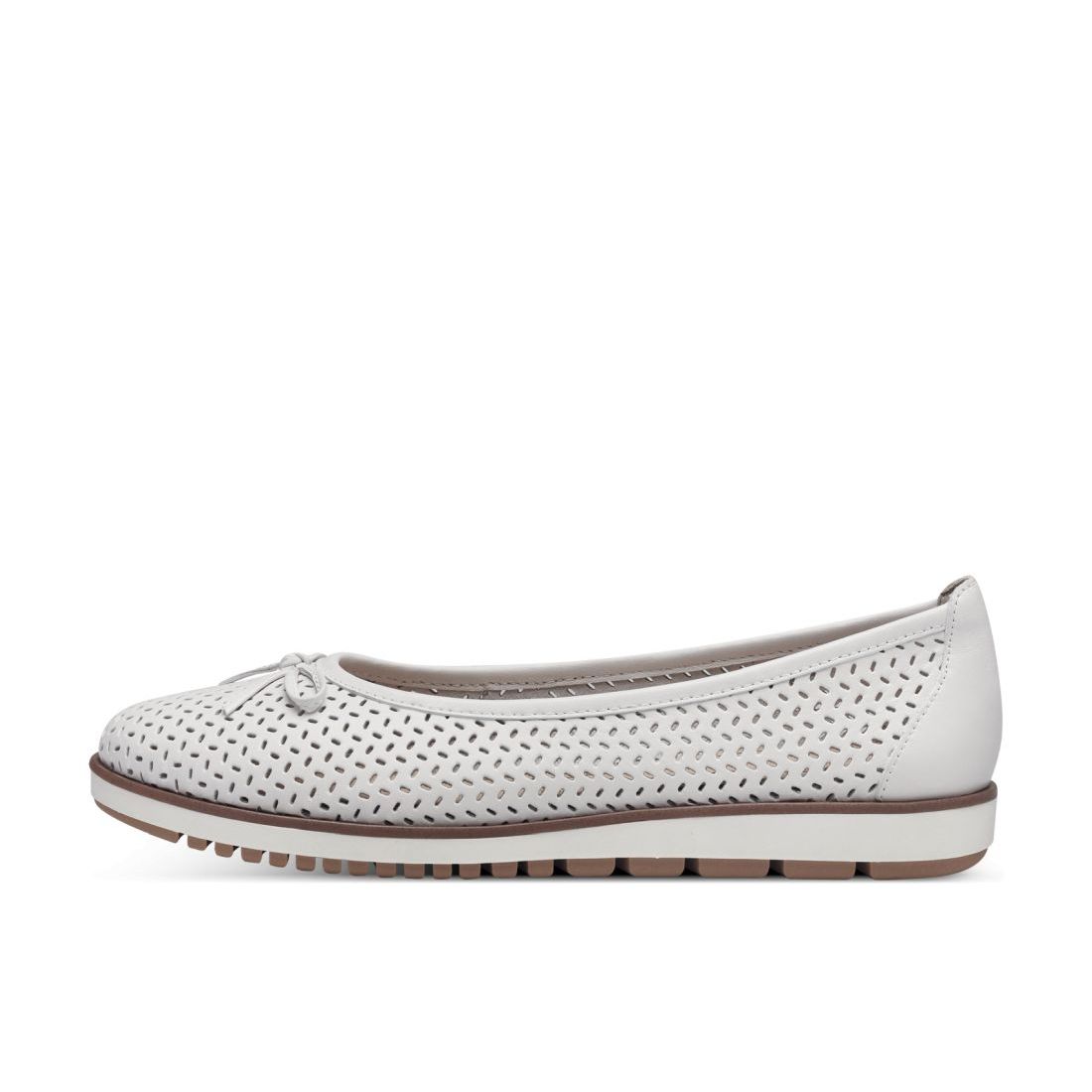 detail Dámské kožené baleríny Tamaris 22121-42 117 bílá