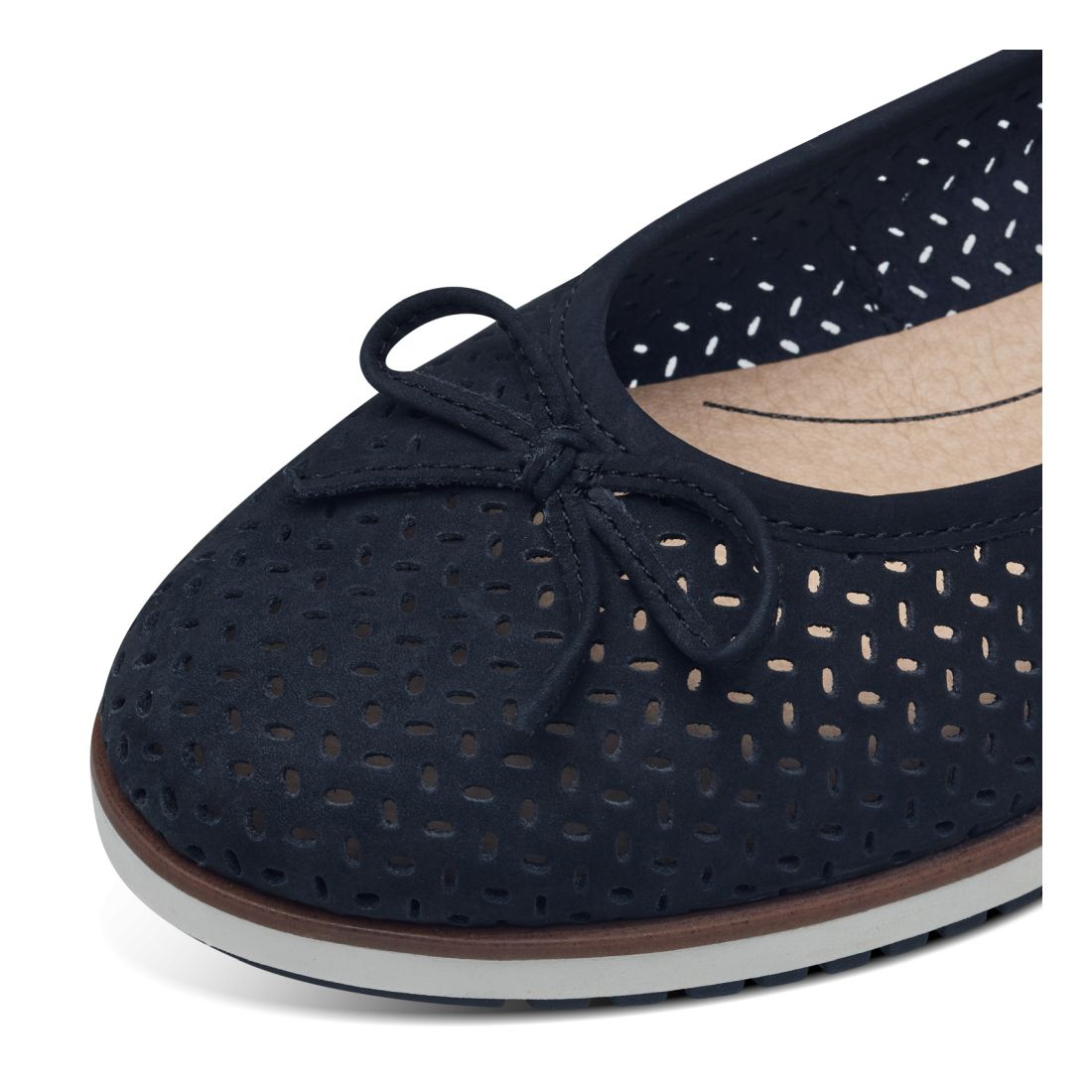 detail Dámské kožené baleríny Tamaris 22121-42 805 modrá