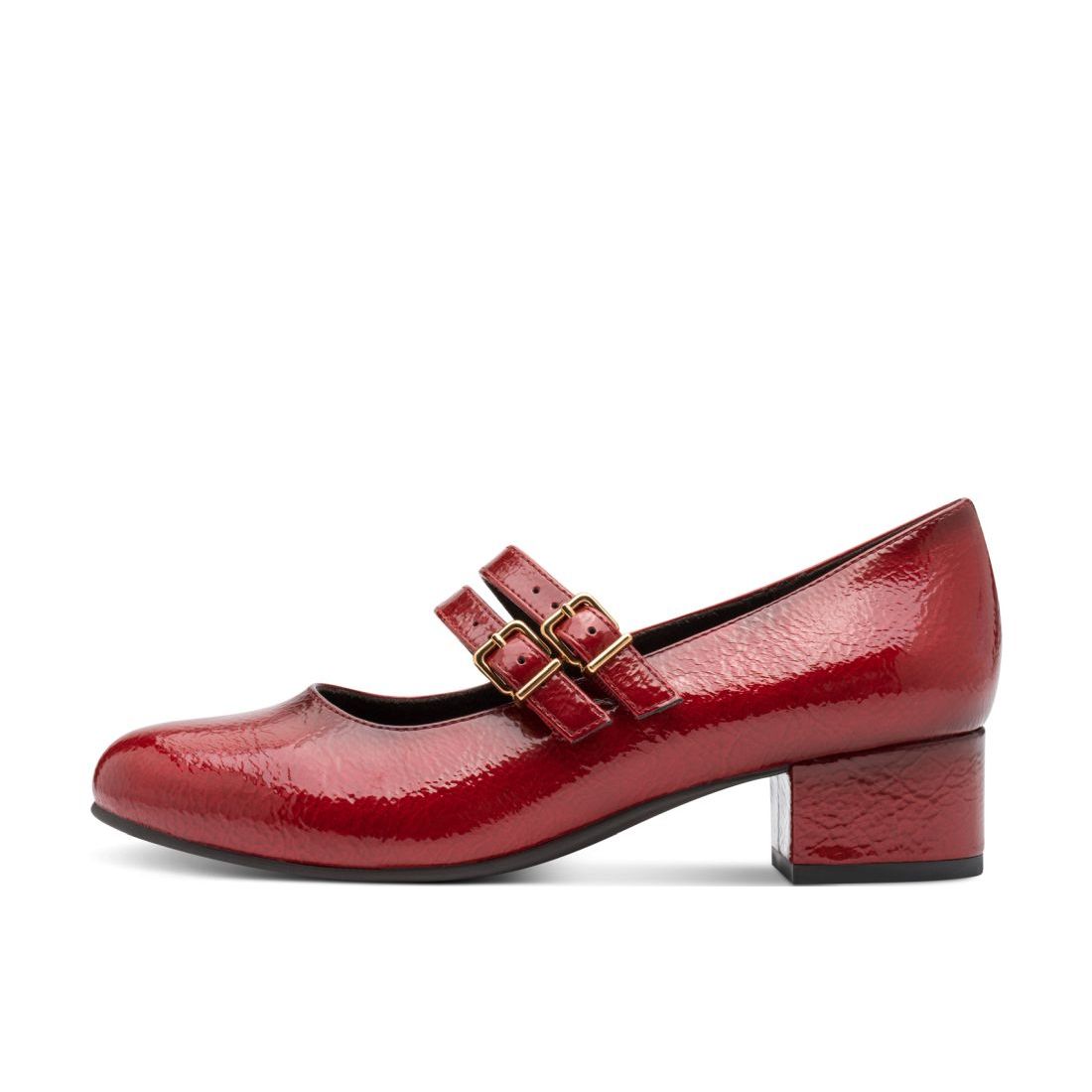 detail Dámské lodičky Jana 24366-45 567 červená lesk