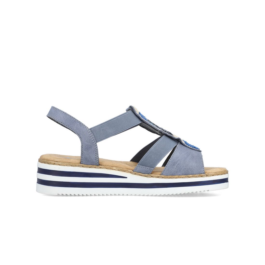 detail Dámské sandály Rieker V0207-12 modrá