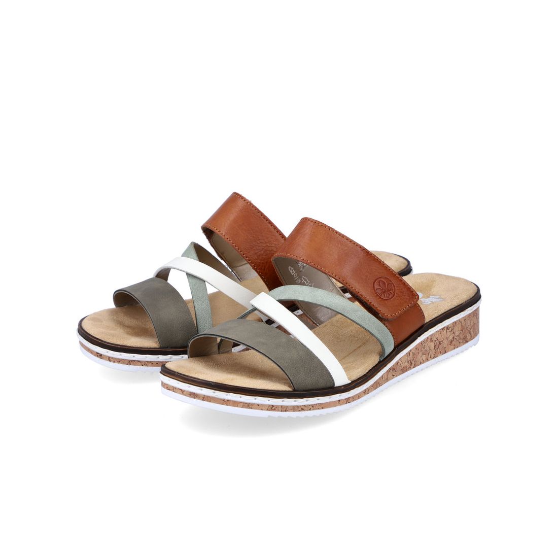 detail Dámské pantofle Rieker V3652-91 zelená