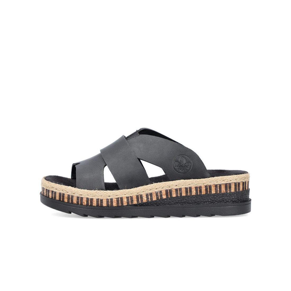 detail Dámské pantofle Rieker V7989-00 černá