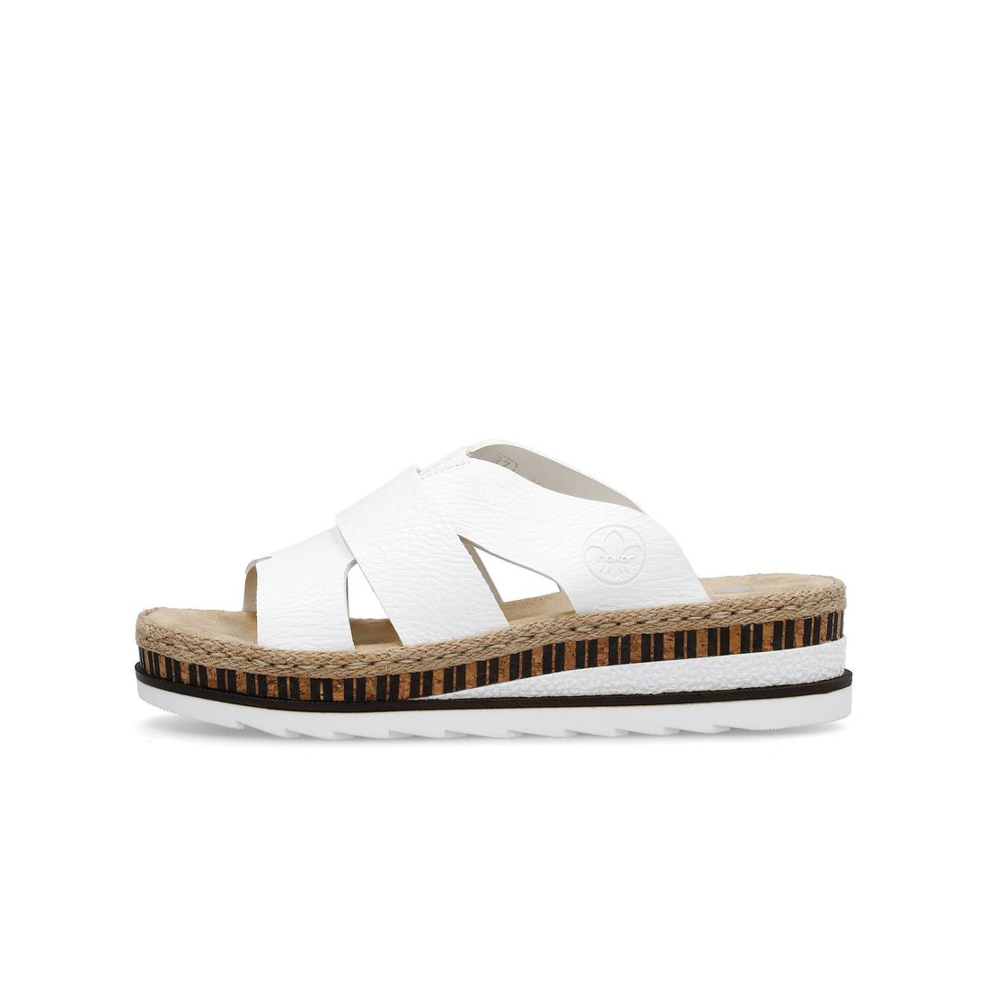 detail Dámské pantofle Rieker V7989-80 bílá