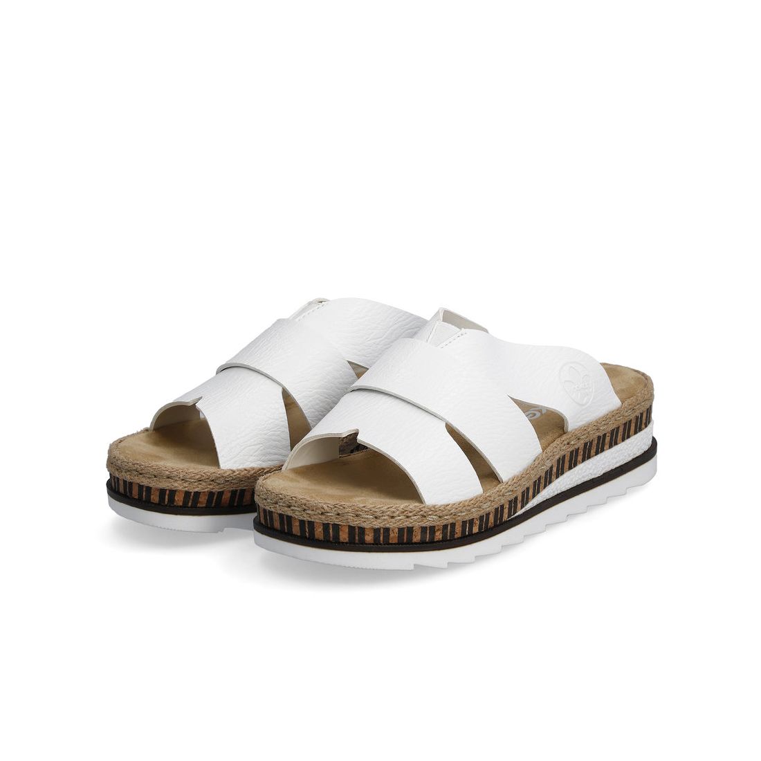 detail Dámské pantofle Rieker V7989-80 bílá