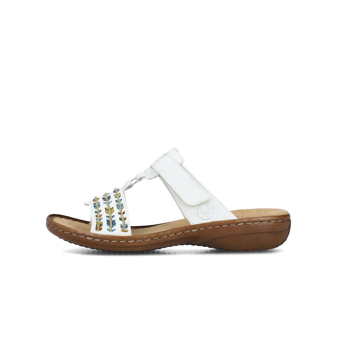 detail Dámské pantofle Rieker 60867-80 bílá