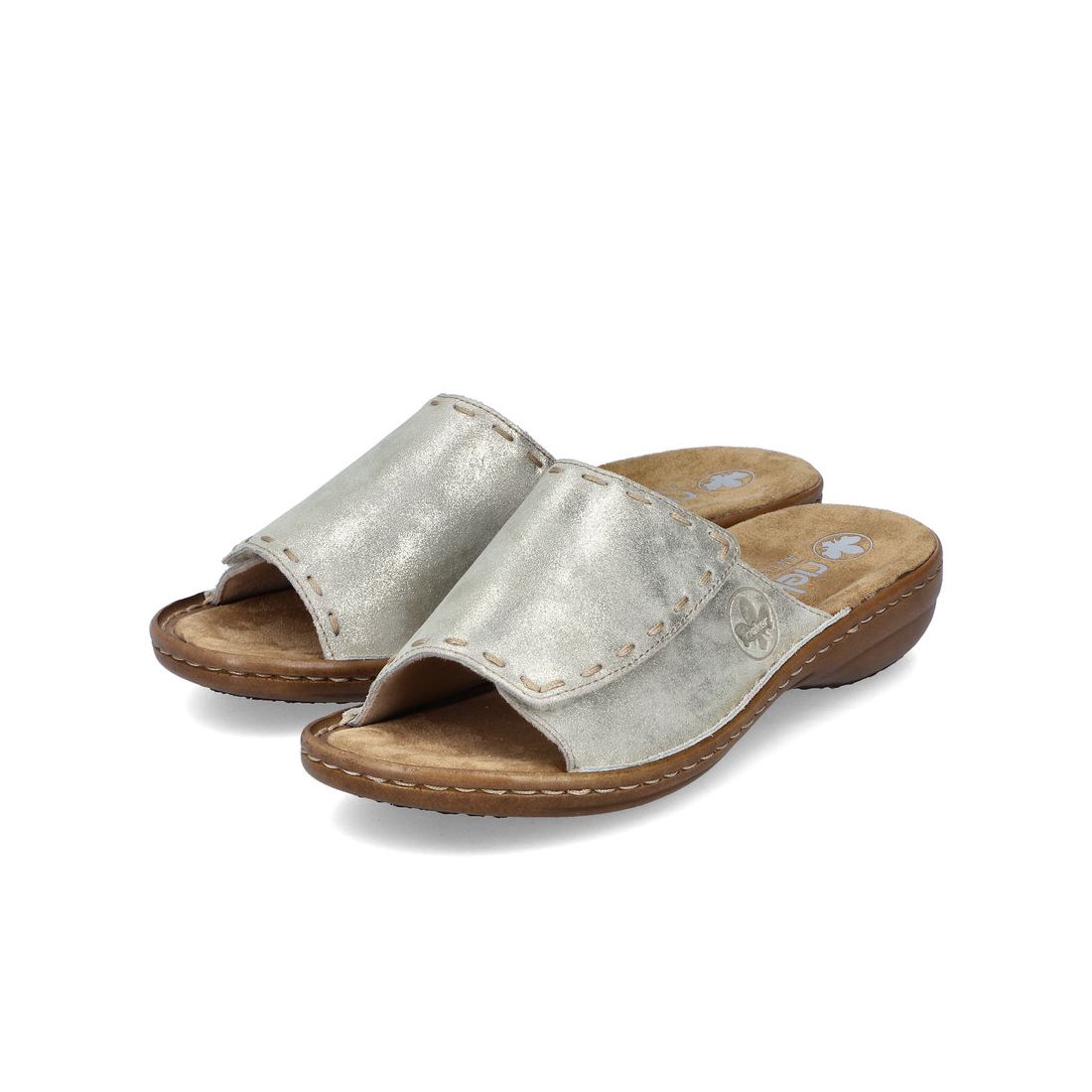 detail Dámské pantofle Rieker 60896-62 béžová