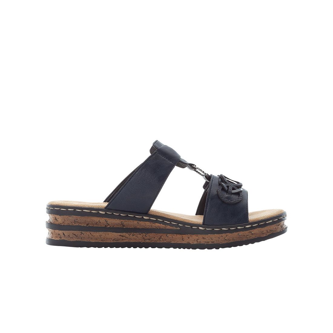 detail Dámské pantofle Rieker 62936-14 modrá