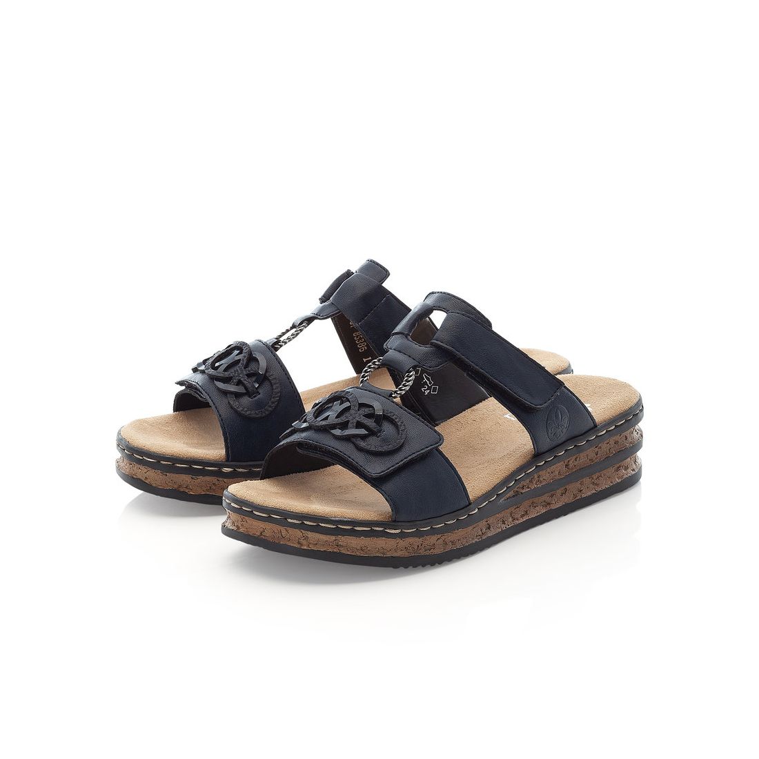 detail Dámské pantofle Rieker 62936-14 modrá