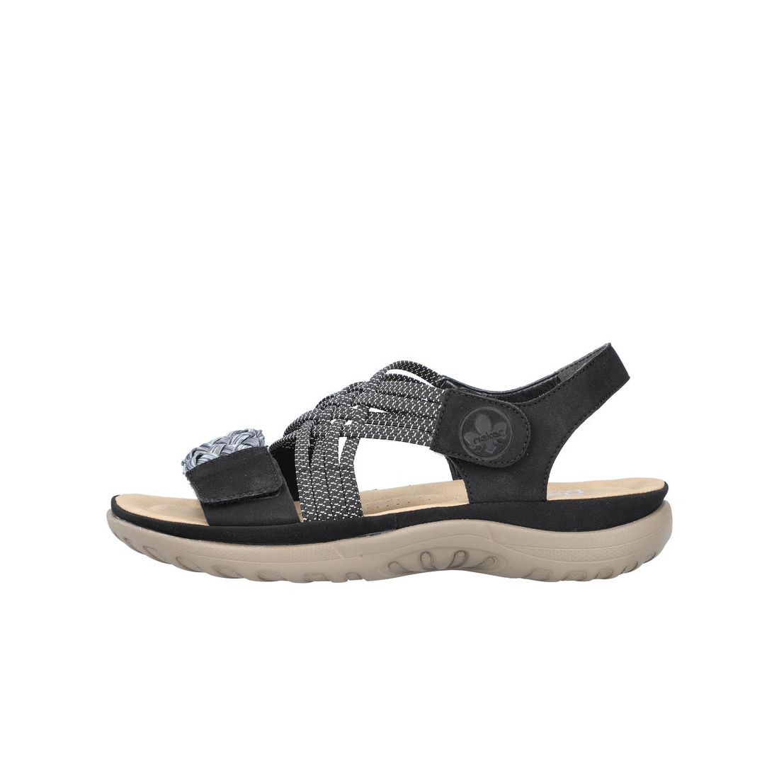 detail Dámské sandály Rieker 64889-00 černá