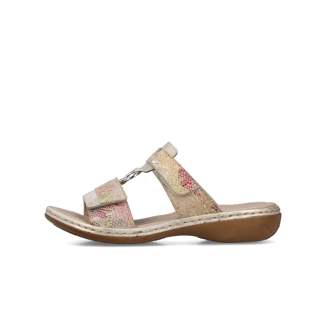 detail Dámské pantofle Rieker 659X6-90 růžová