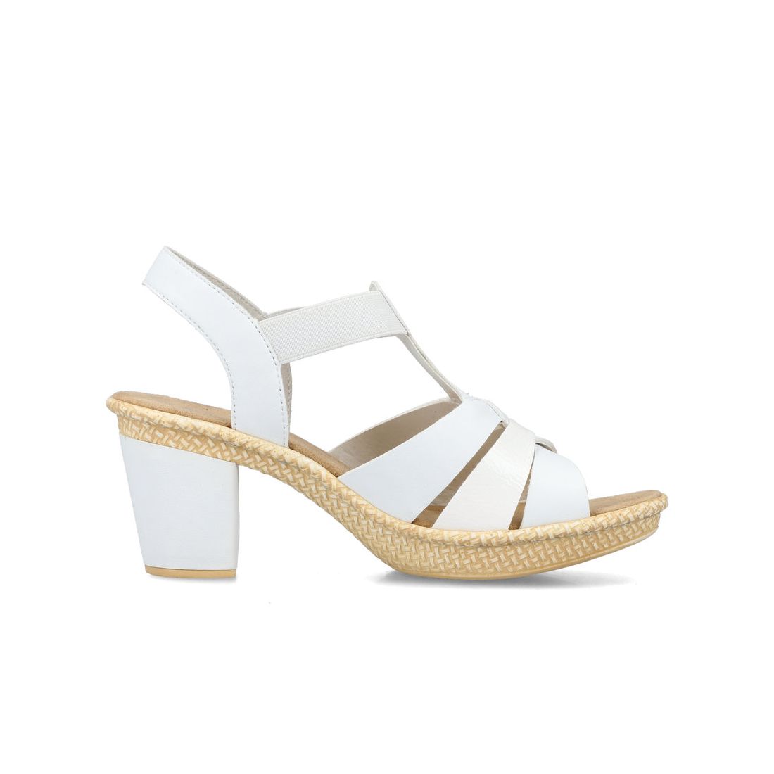 detail Dámské sandály Rieker 665K3-80 bílá