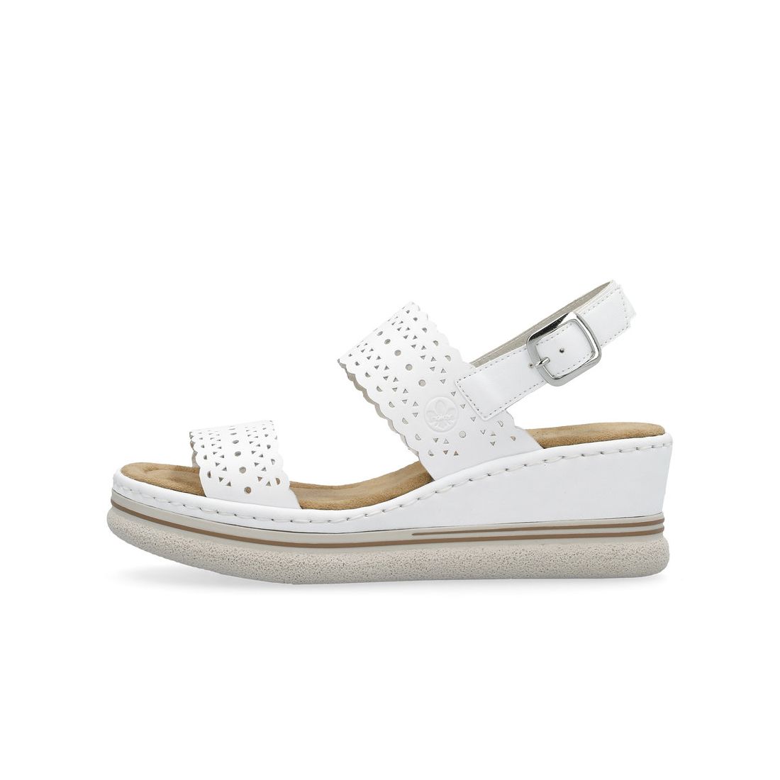 detail Dámské sandály Rieker 67704-80 bílá