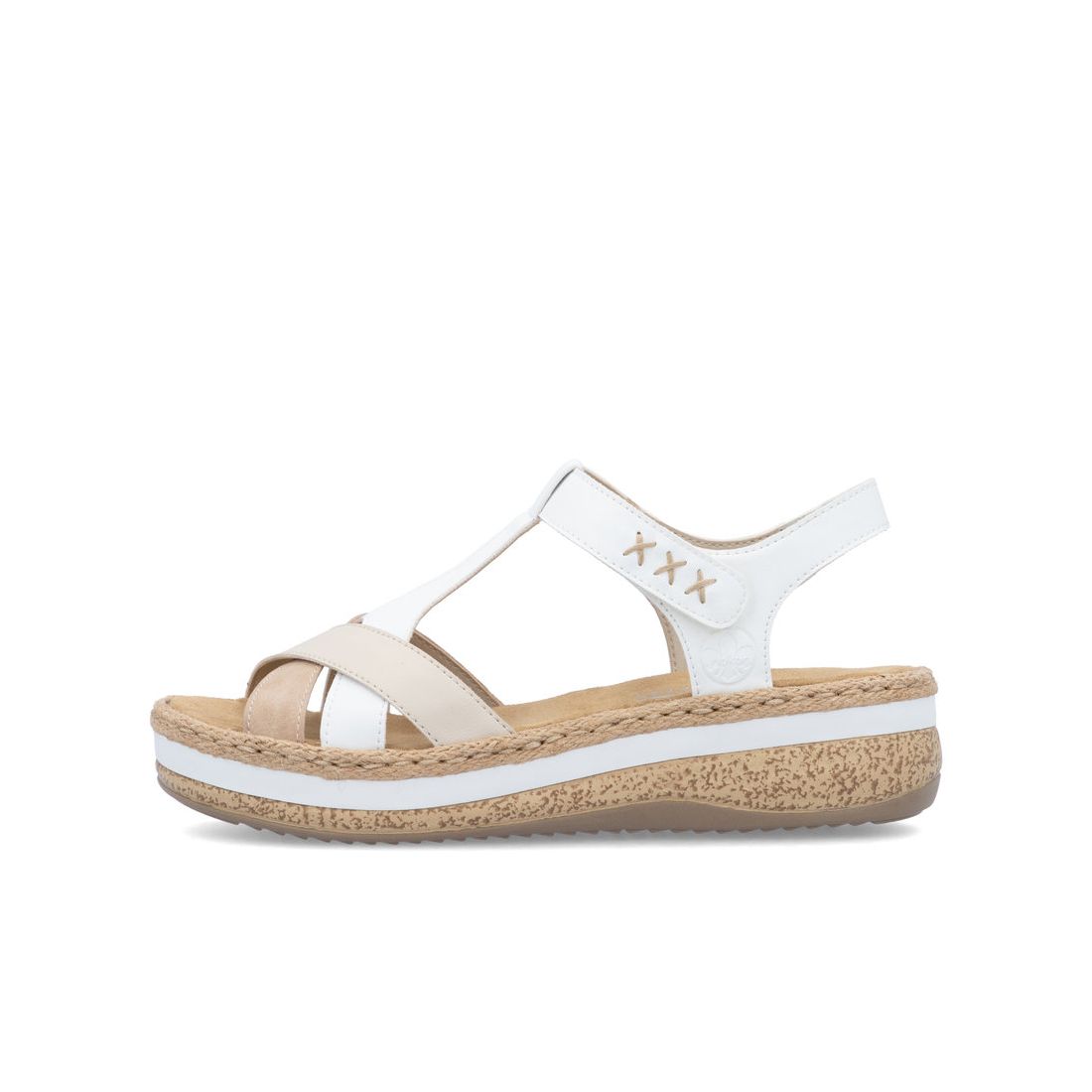 detail Dámské sandály Rieker V0919-80 bílá