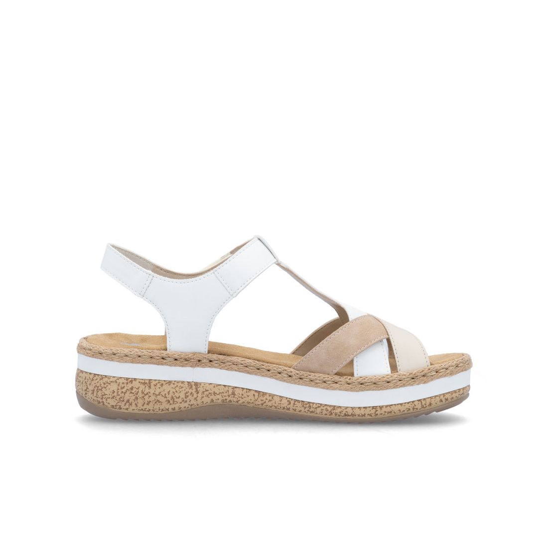 detail Dámské sandály Rieker V0919-80 bílá