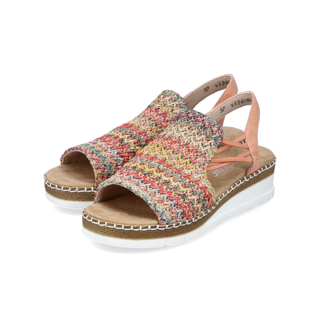 detail Dámské sandály Rieker V1241-90 oranžová