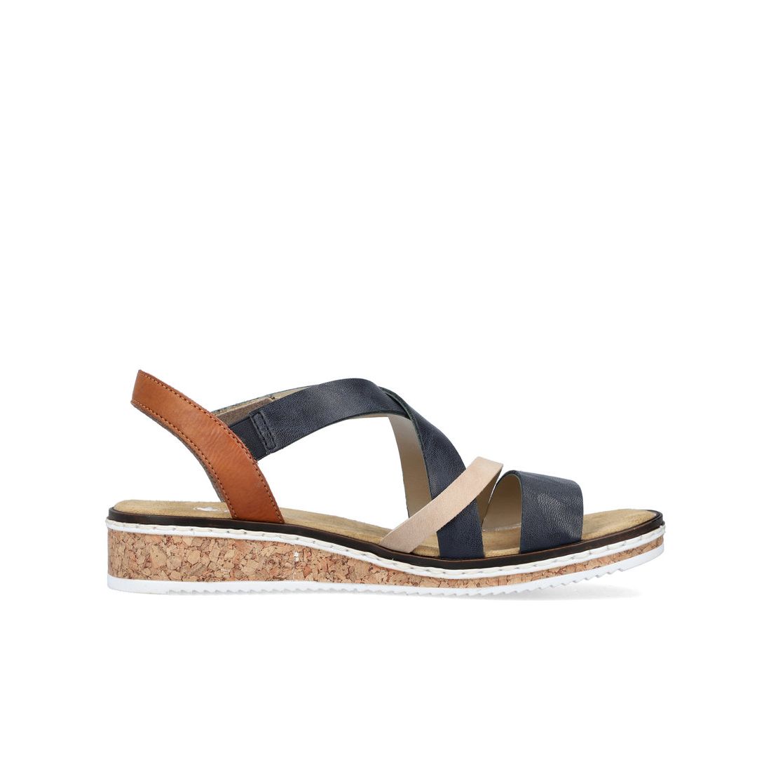 detail Dámské sandály Rieker V3663-91 modrá