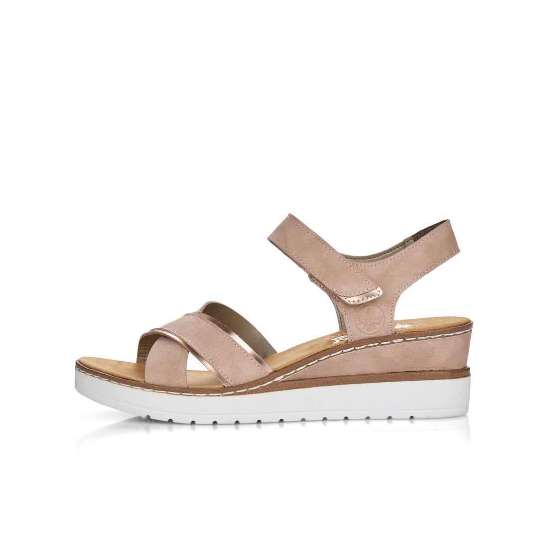 detail Dámské sandály Rieker V38G9-31 růžová