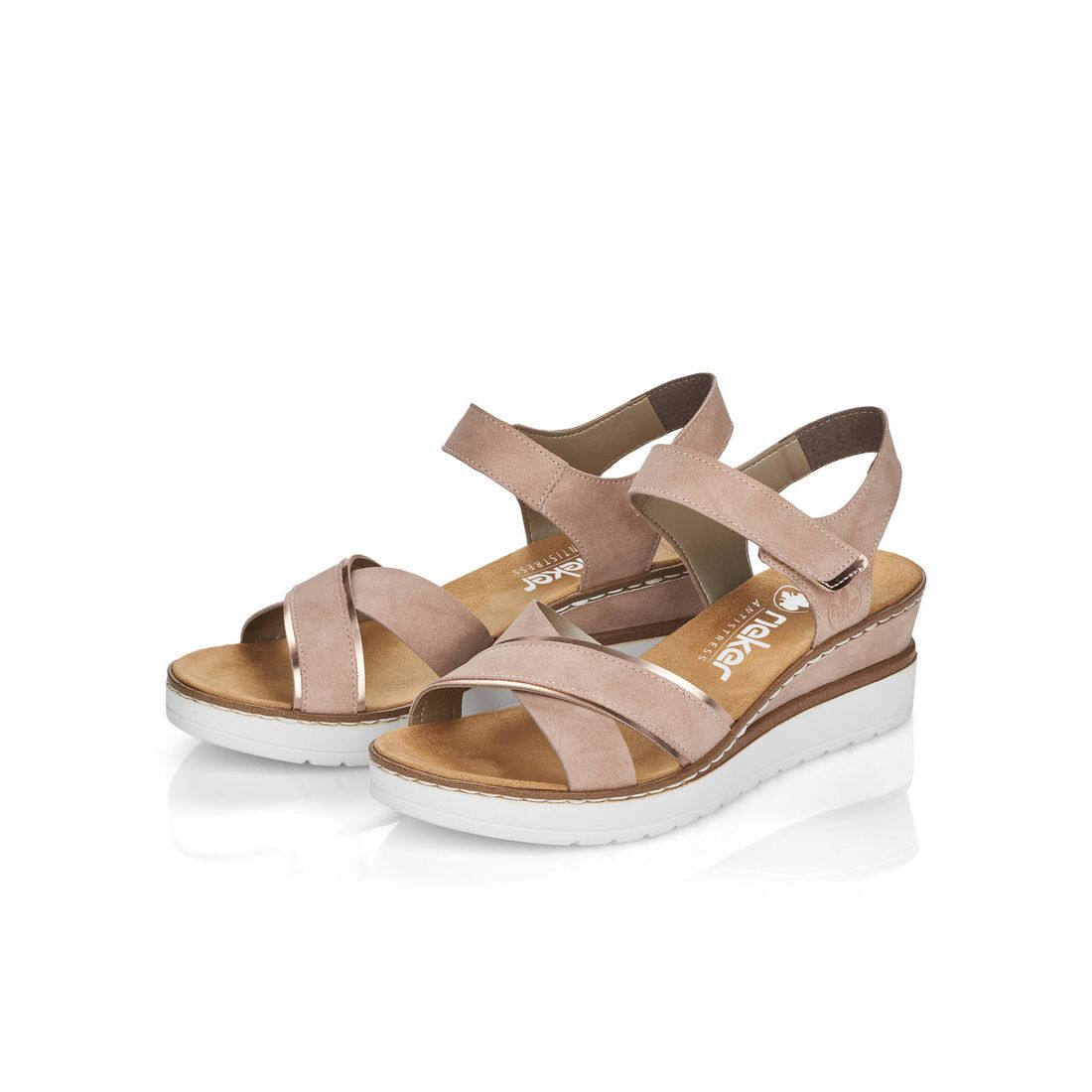 detail Dámské sandály Rieker V38G9-31 růžová