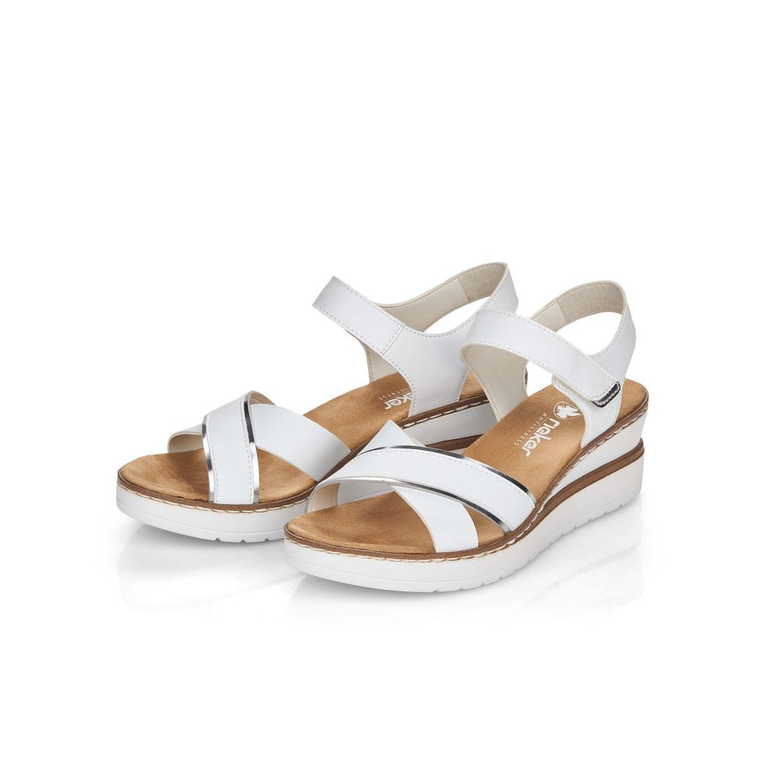 detail Dámské sandály Rieker V38G9-80 bílá