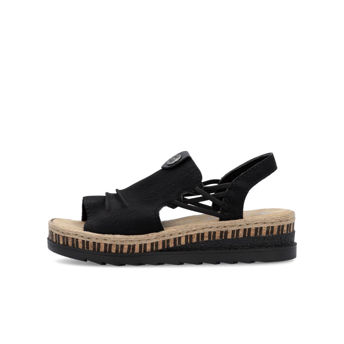 detail Dámské sandály Rieker V7972-00 černá