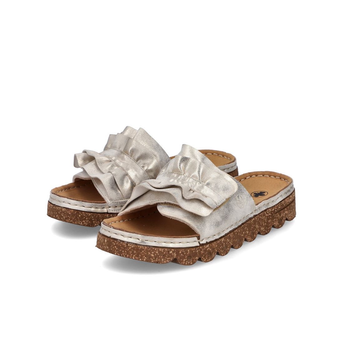 detail Dámské sandály Rieker V8763-60 béžová (metalická)