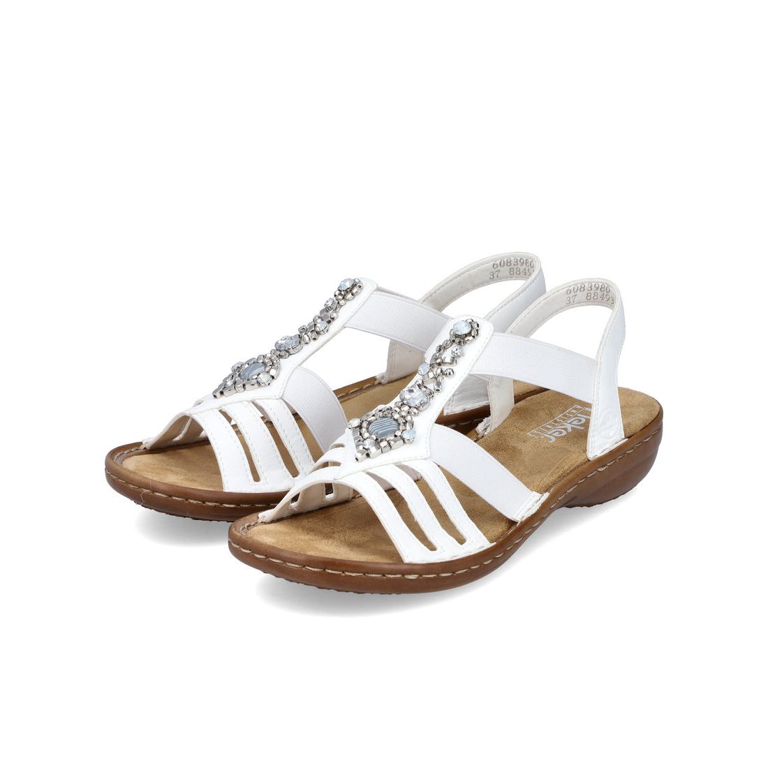 detail Dámské sandály Rieker 60839-80 bílá