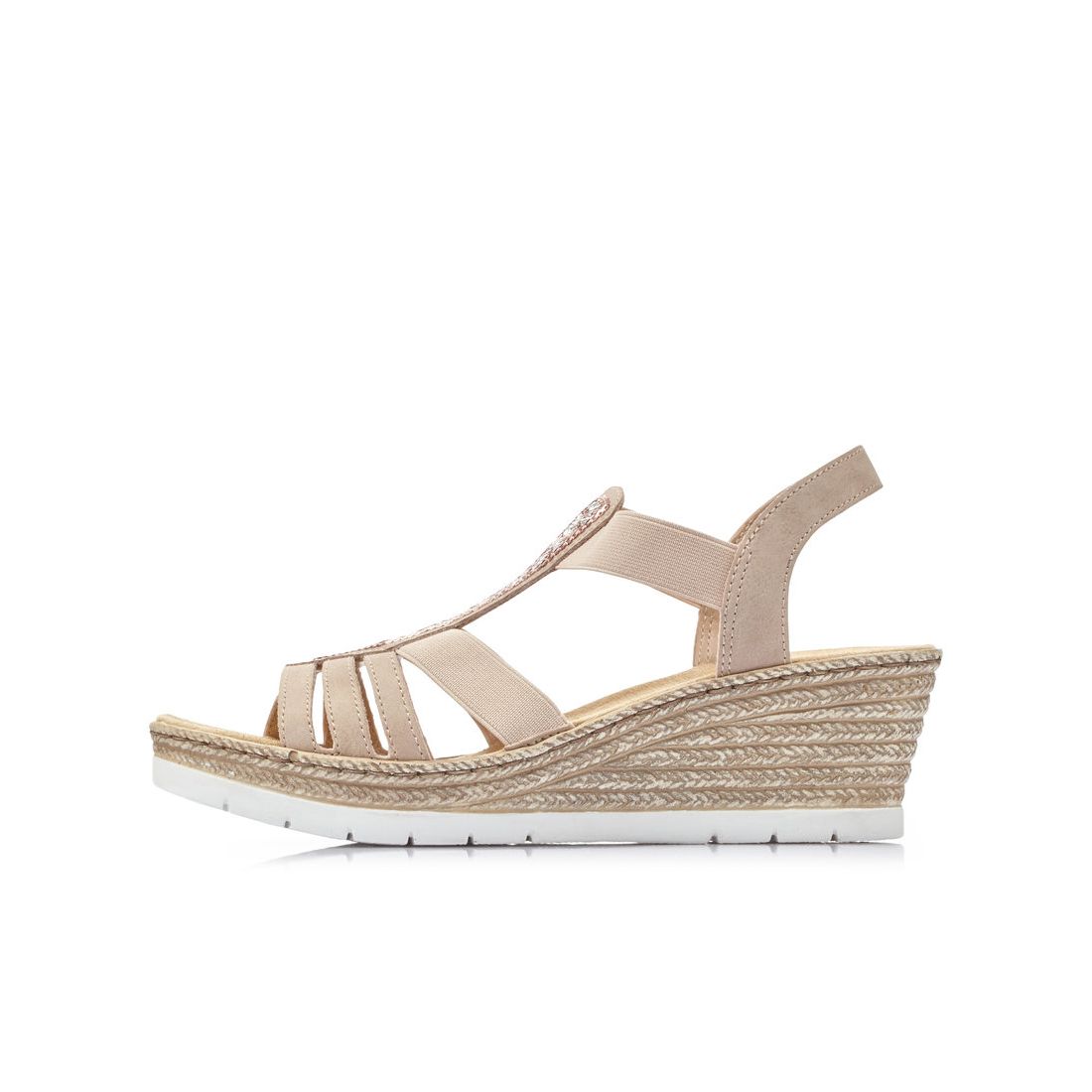 detail Dámské sandály Rieker 61913-31 růžová