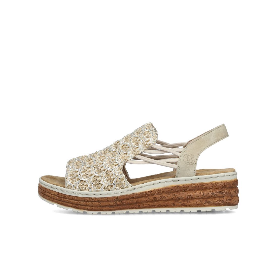detail Dámské sandály Rieker 62741-60 béžová