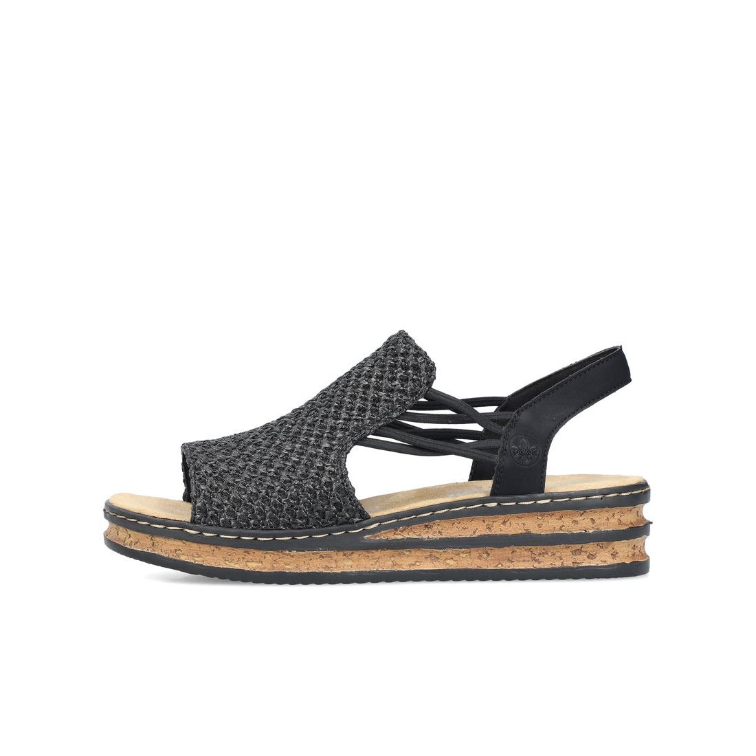 detail Dámské sandály Rieker 62941-00 černá