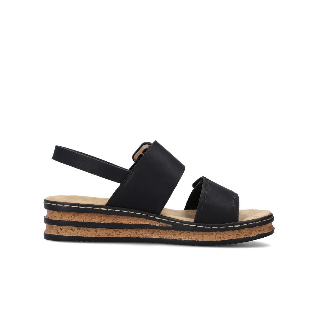 detail Dámské sandály Rieker 62950-00 černá