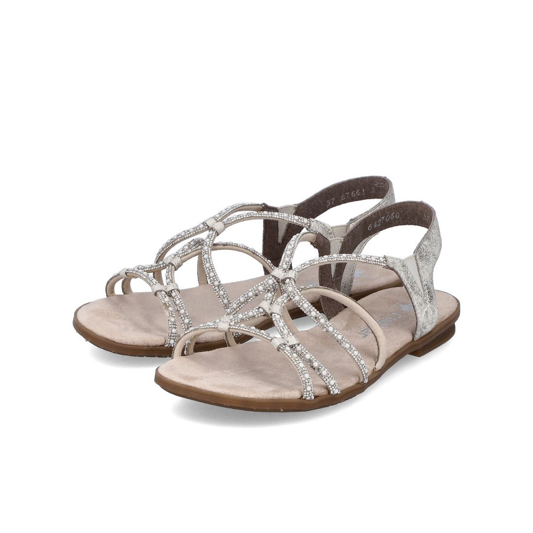 detail Dámské sandály Rieker 64270-60 béžová