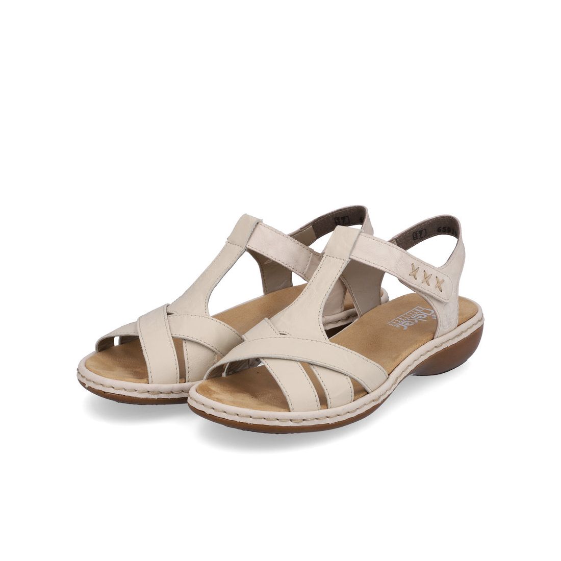 detail Dámské sandály Rieker 65919-60 béžová