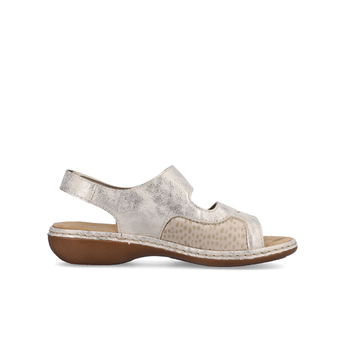 detail Dámské sandály Rieker 65989-90 béžová